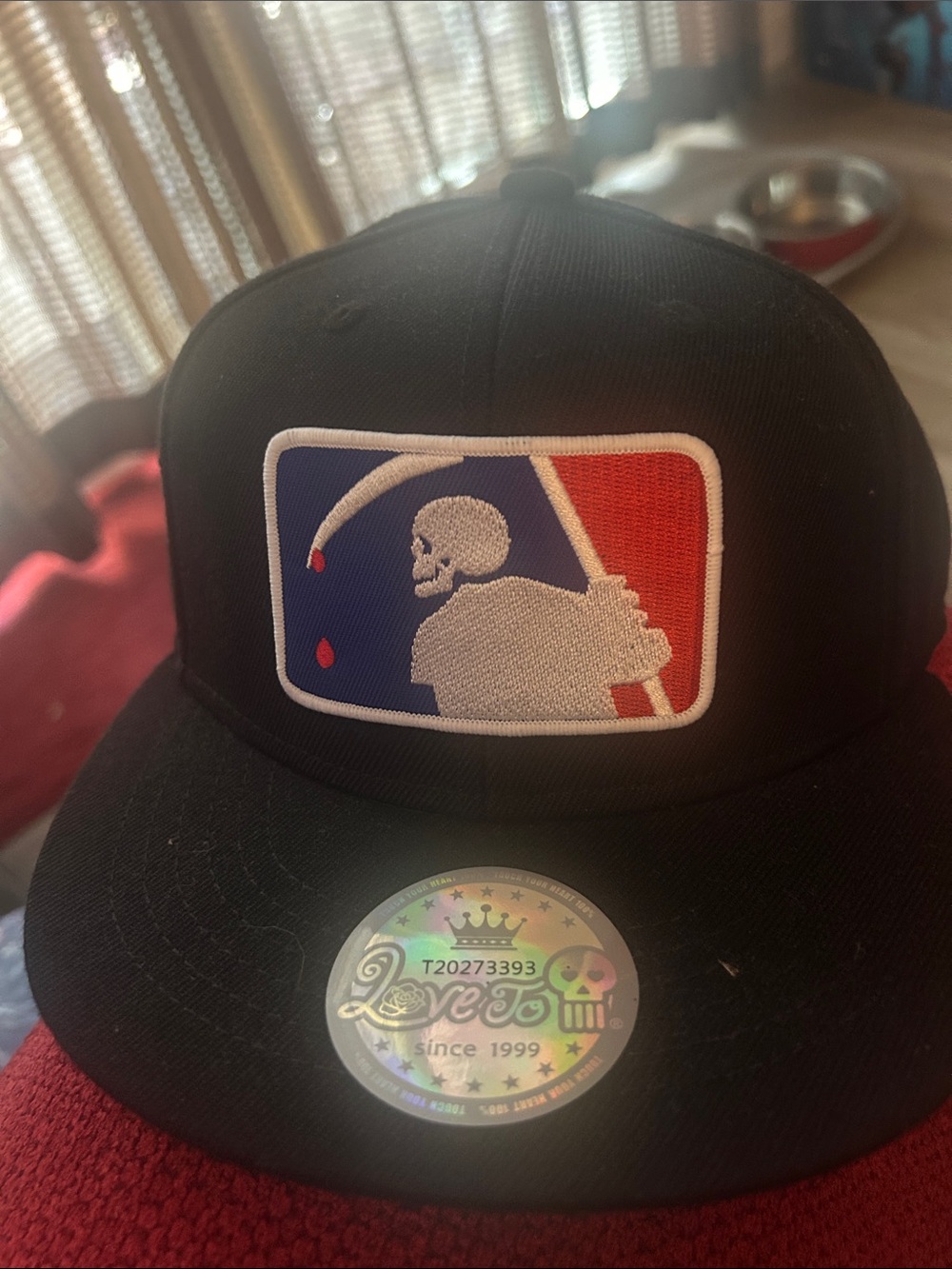 Black Reaper Logo Snapback Hat - Unbranded